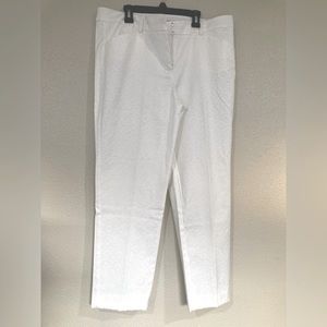 NWOT Zac & Rachel plus size white ankle pants
